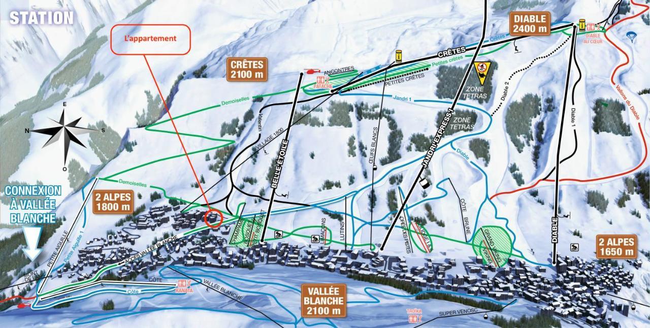 Appartement Cosy 4 Personnes - Charme Et Confort Au Pied Des Pistes Les Deux Alpes Ngoại thất bức ảnh